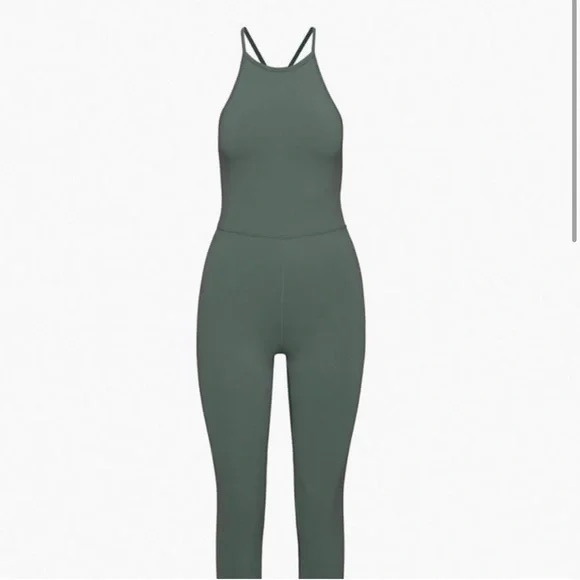 Aritzia Wilfred Free LEILA JUMPSUIT In Smokey Emerald Green - Picture 1 of 6